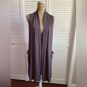 Bobeau sleeveless cardigan